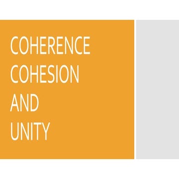 Coherence