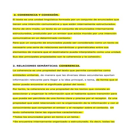 Coherencia (puntos 1 y 2)