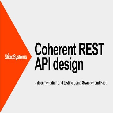Coherent REST API design