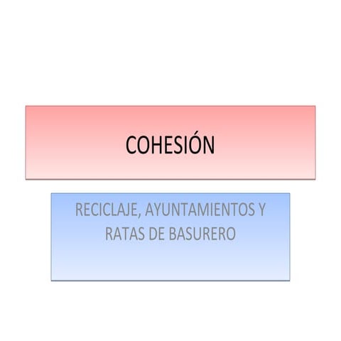 Cohesión