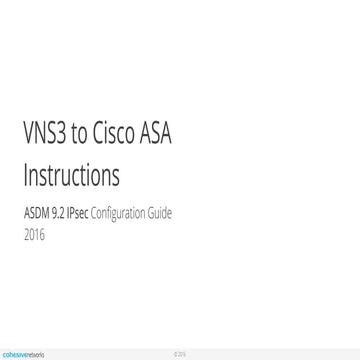 Cohesive Networks Support Docs: VNS3 Setup for Cisco ASA