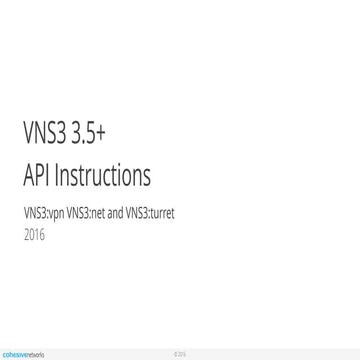 Cohesive Networks Support Docs: VNS3 version 3.5+ API Guide 