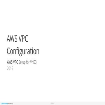 Cohesive Networks Support Docs: VNS3 Configuration for Amazon VPC 
