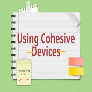 QUARTER 4: COHESIVE DEVICES...........pptx