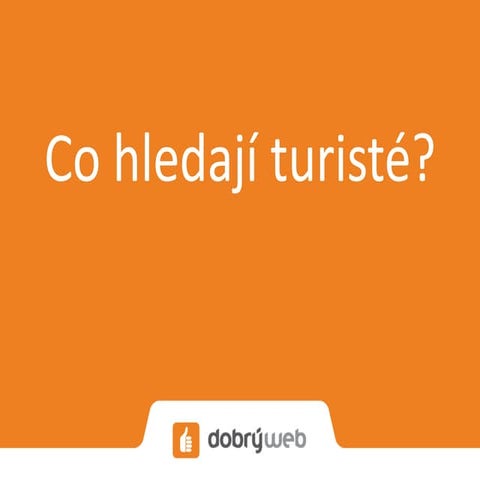 Co hledají turisté?
