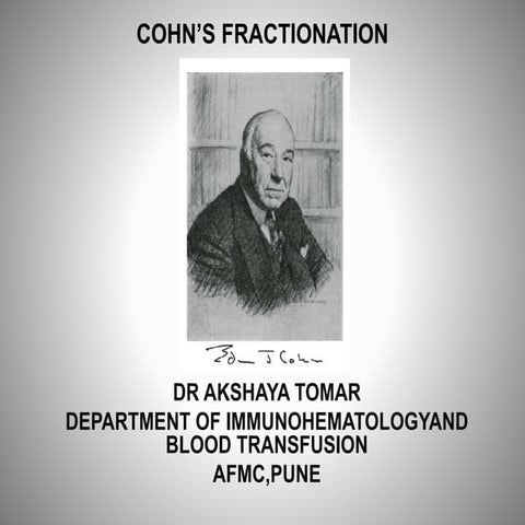 Cohn's fractionation