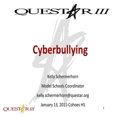Cohoes Jan 13 Cyberbullying