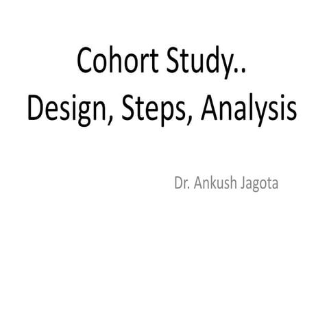 Cohort-Study about research and statistics