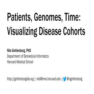 Patients, Genomes, Time: Visualizing Disease Cohorts
