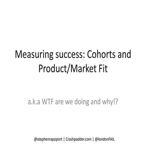 Cohort analysis   the basics
