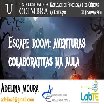 Escape Room: Aventuras colaborativas na aula