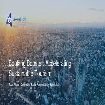 "Booking Booster: Accelerating Sustainable Tourism"