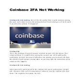 Coinbase 2 fa not working