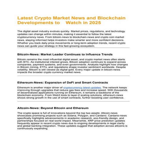 Why Crypto Adoption is Accelerating Worldwide in 2025 | DOCX