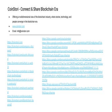 CoinStori - Connect & Share Blockchain Era Quick Links.pdf