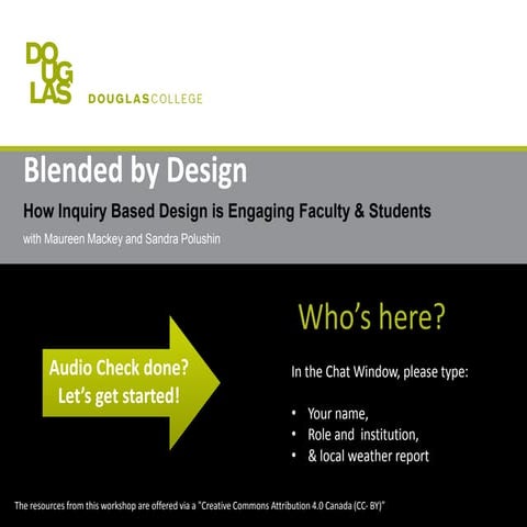 ETUG TELL Session:  Blended by Design 