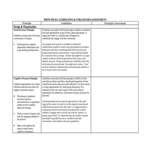 Co I Tp Considerations Handout