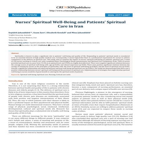 Role of spirituality in patient care.ppt