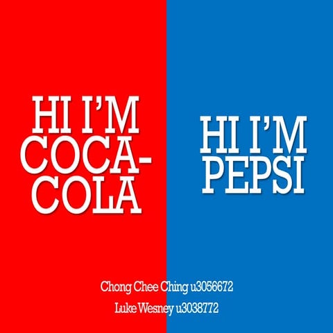 Coca Cola vs Pepsi