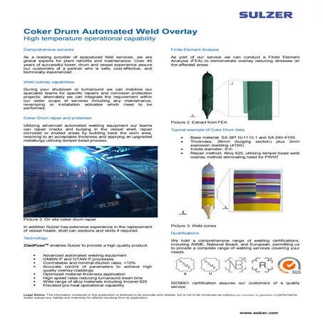 Tower and vessel weld overlay | PDF