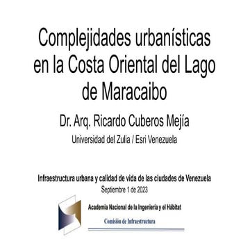 Complejidades urbanísticas en la Costa Oriental del Lago de Maracaibo