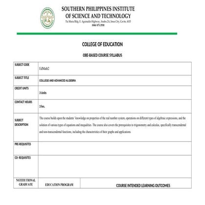 COL. & ADV. MATH-TEMPLATE NEW FORMAT SYLLABUS 1ST SEM. 2025-26.docx