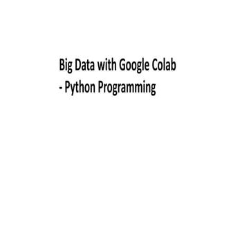 Introduction to colab online free database | PPTX