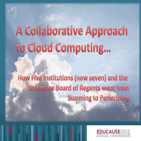 Colaborative Cloud Poster EDUCAUSE12
