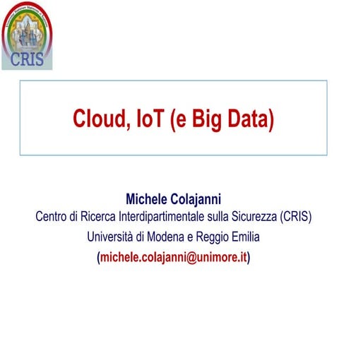 Intervento Prof. Colajanni Giornata del Perito 2015