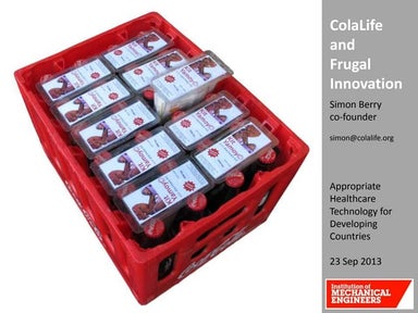ColaLife and frugal innovation 18-Sep-13