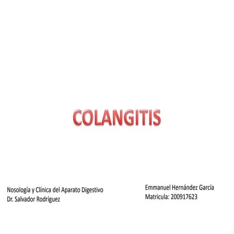 Colangitis