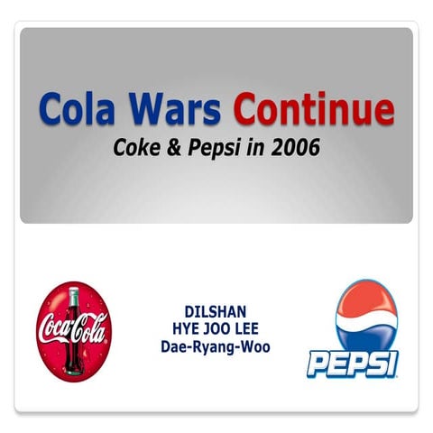 Cola wars continue   coke and pepsi in 2006-1
