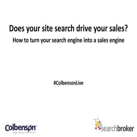 Does your site search engine drive you sales?