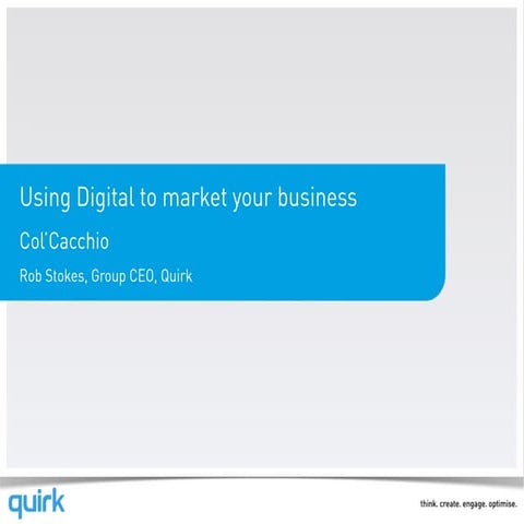 Using Digital to market your business