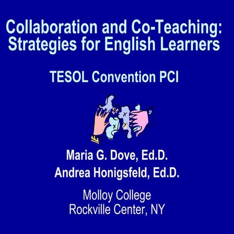 Collaboration & Co-Teaching for ELLs