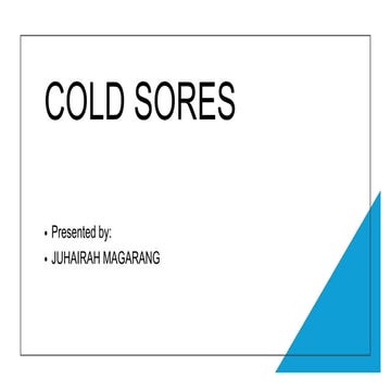 Cold-sore-BSpharm.pdf. BACHELOR OF PHARMACY | PDF