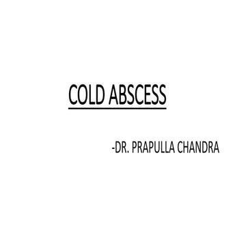 Cold abscess