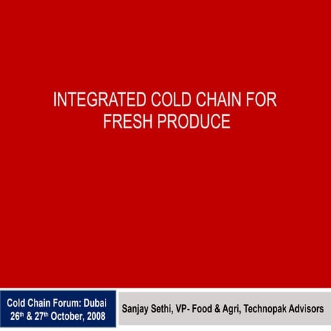 Farm to Fork - A Supply Chain Perspective | PPTX