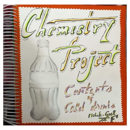 Contents Of Cold drinks -2 Chemistry Investigatory Project