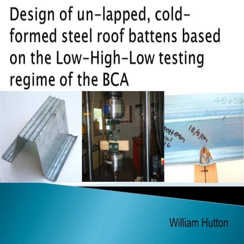 Cold Formed Steel Presentation