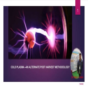 Cold plasma technology