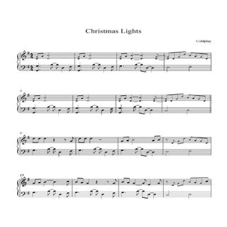 Christmas Lights - Coldplay (piano ...