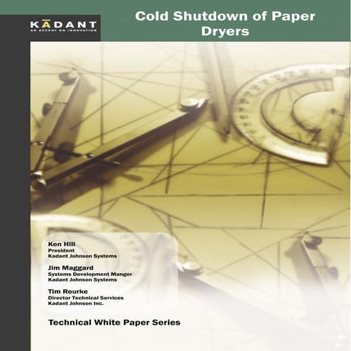 Cold Shutdown of Paper Dryers | PDF