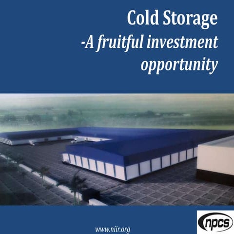 PROJECT REPORT ON COLD STORAGE | PDF