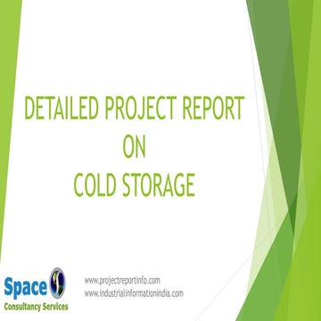 Cold storage project report
