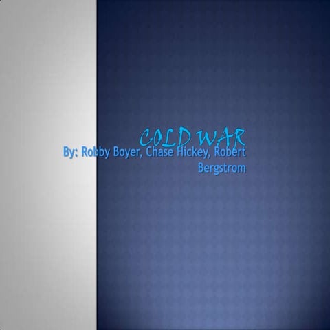 Cold War 2nd Period Guyer