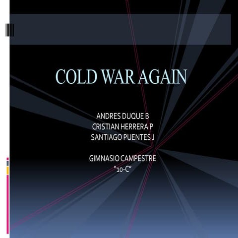 Cold war again
