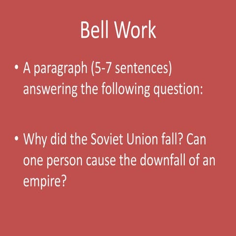 Cold War Power Point 2007