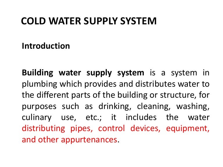 Domestic Water Pipe Sizing Chart