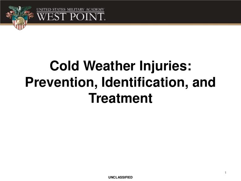 Cold weather injury training, U.S. Army Garrison West Point